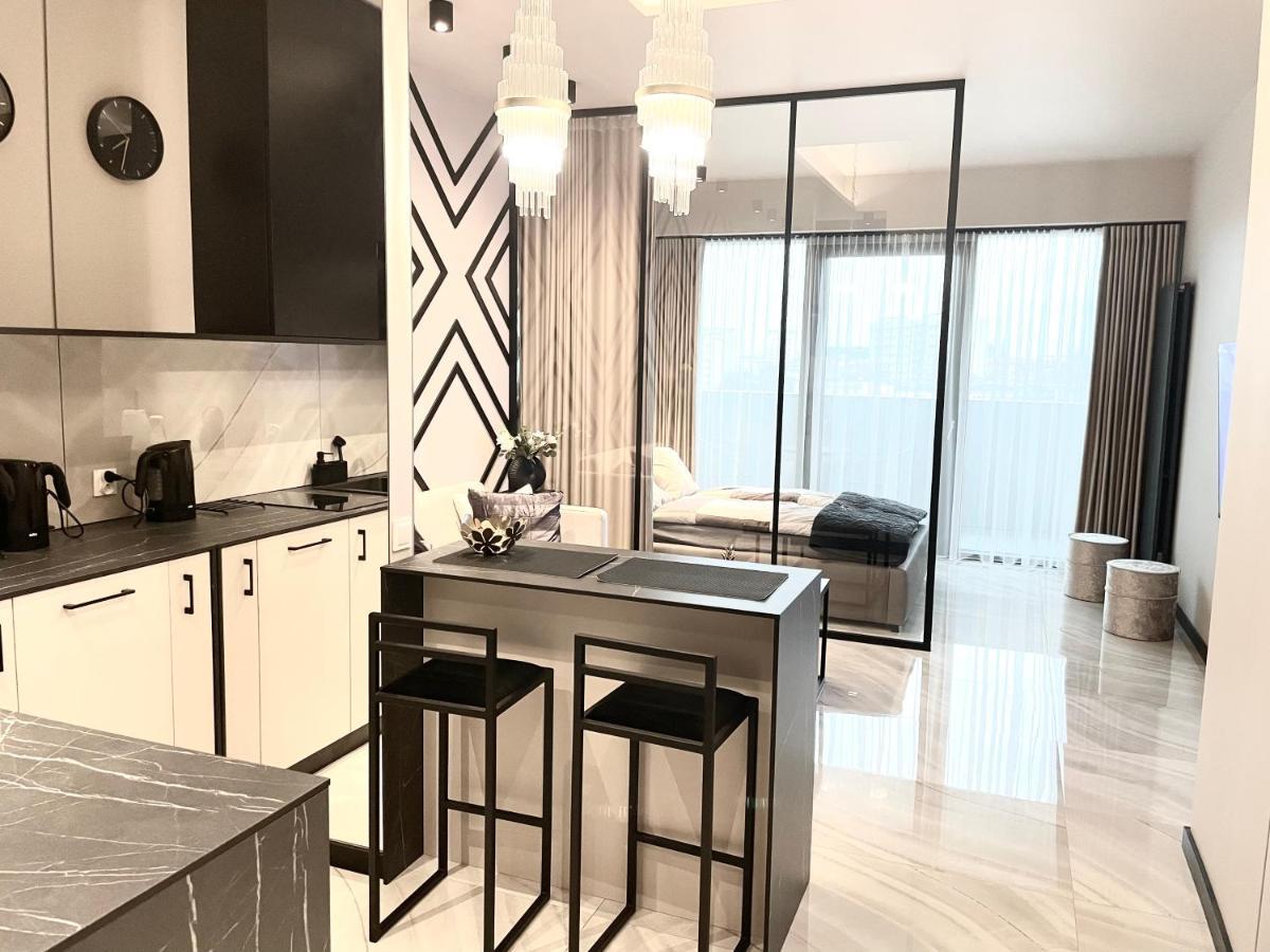 Apartament Elegance Hanza Tower Szczecin Kültér fotó